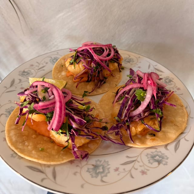 Shrimp taco.