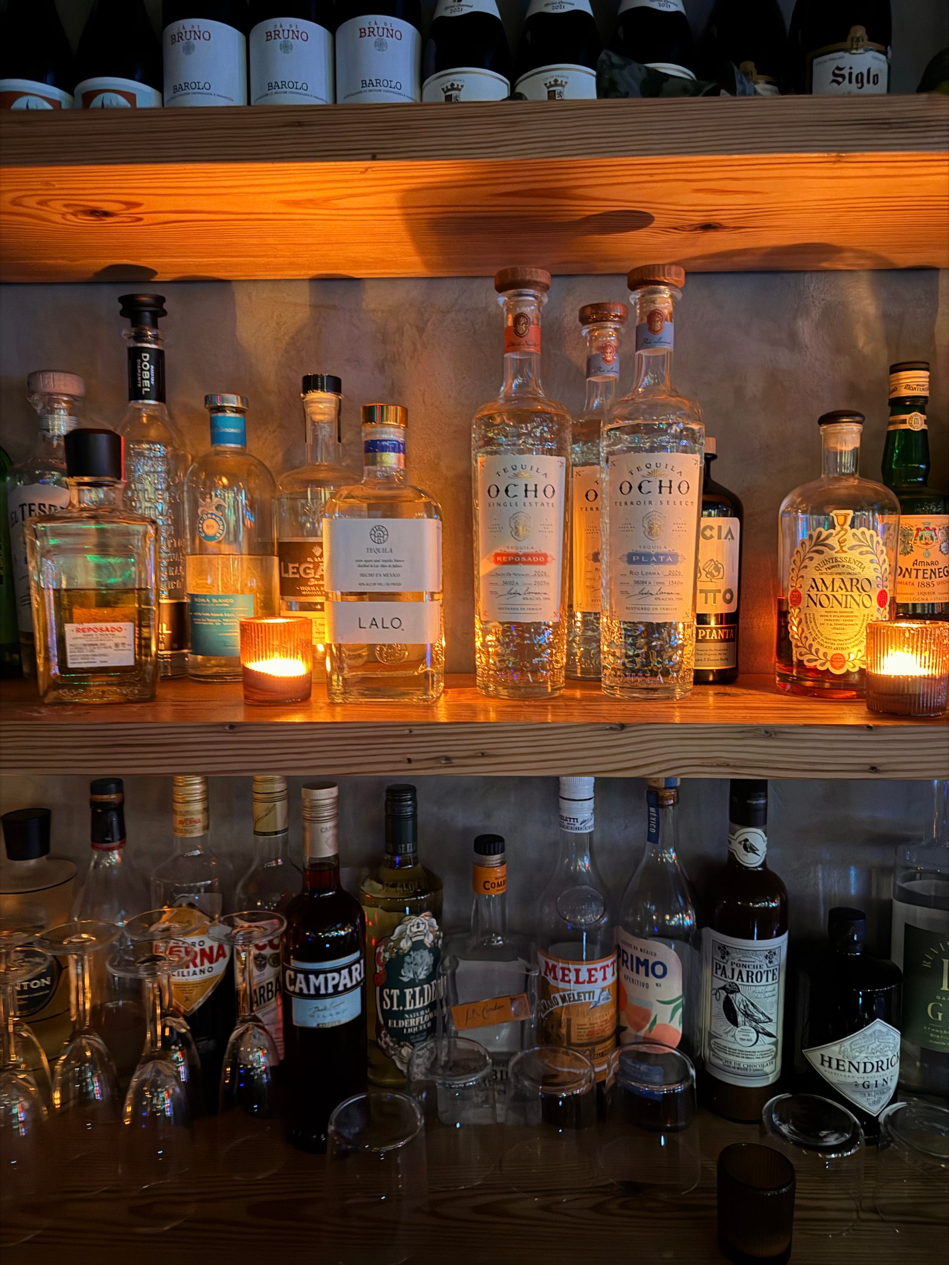 At the bar